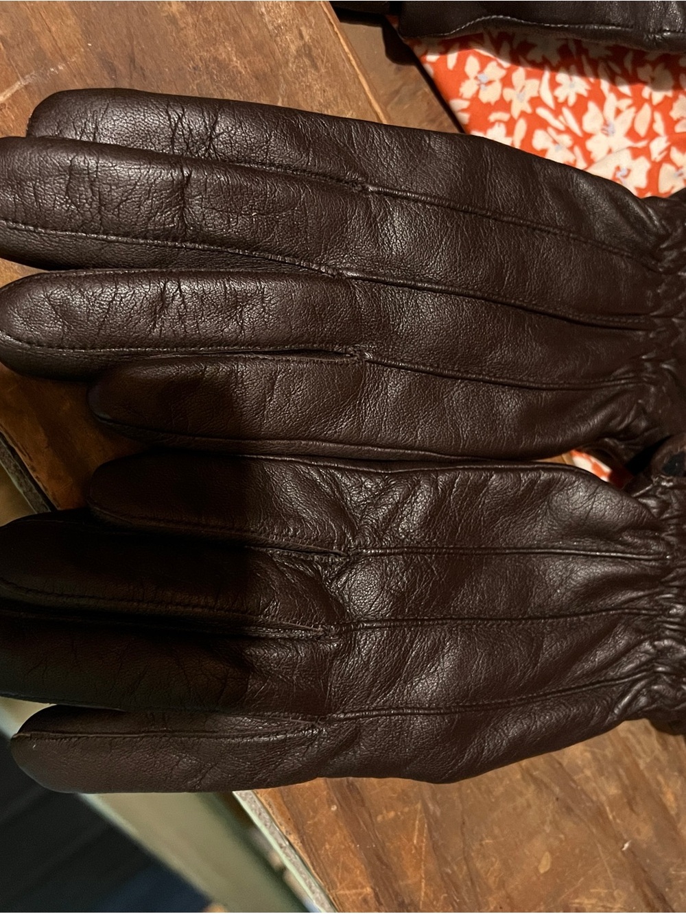 3M Thinsulate Dark Brown Leather Men's Insulated Gloves